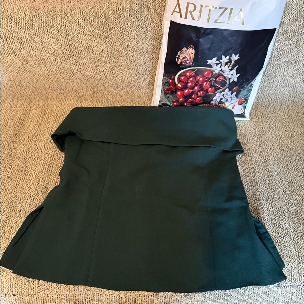 Brand New Aritzia Babaton Element Tube Top Color Scarab (Green)